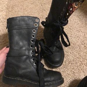 Dr. martens Tall Ribbon Lace Boots.